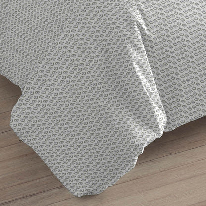 Capa de edredão algodão percal Diana verde tiffany