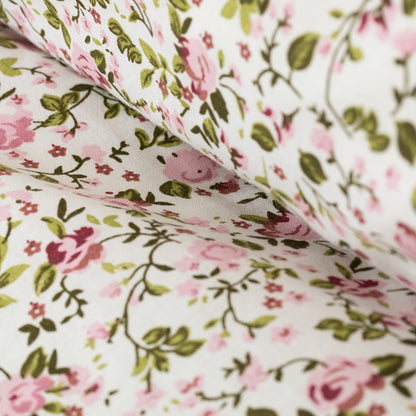 Capa nórdica de algodão rosa Pia