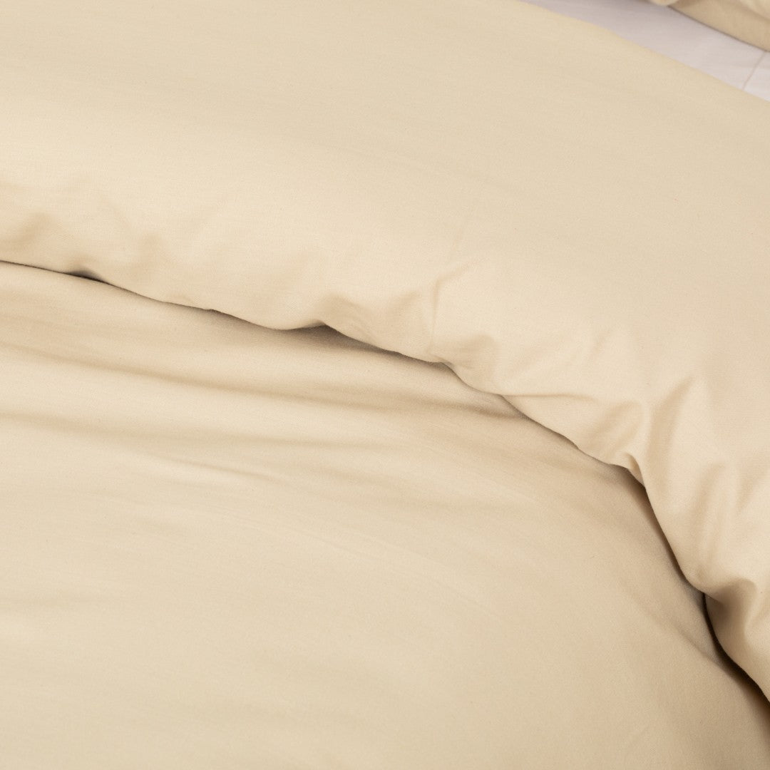 Capa de edredom lisa de algodão