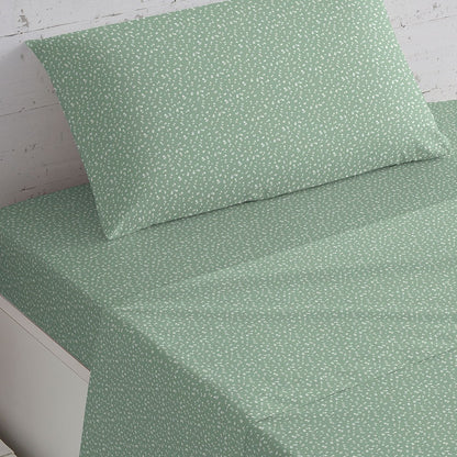 Jogo de lençóis algodão Amalia verde caça