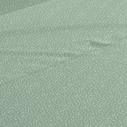 Jogo de lençóis algodão Amalia verde caça