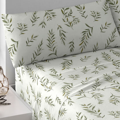 Jogo de lençóis algodão Caliope verde