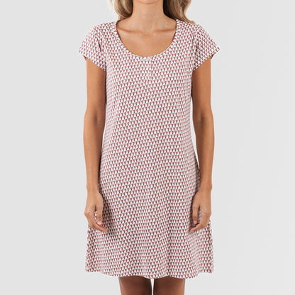 Blusa Louise de algodão marsala