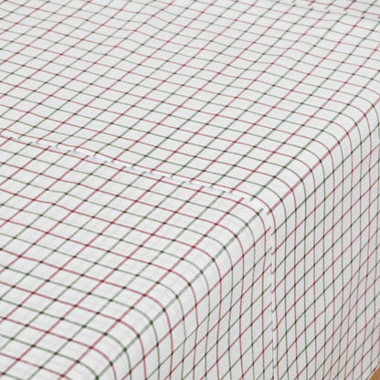 Jogo de lençóis algodão Hank verde bordeaux