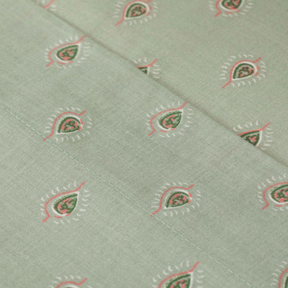 Jogo de lençóis algodão Alessia verde