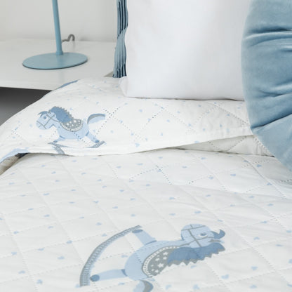 Colcha de cavalo azul claro