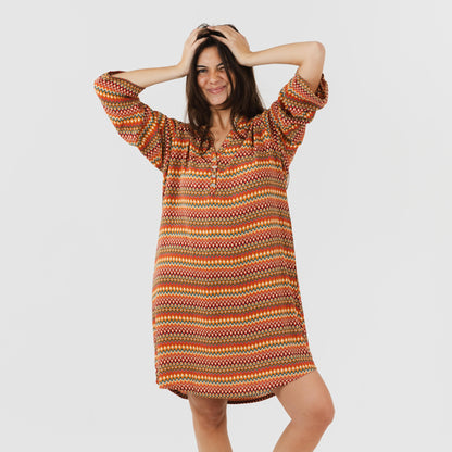 Camisola Emily em viscose, cor terracota