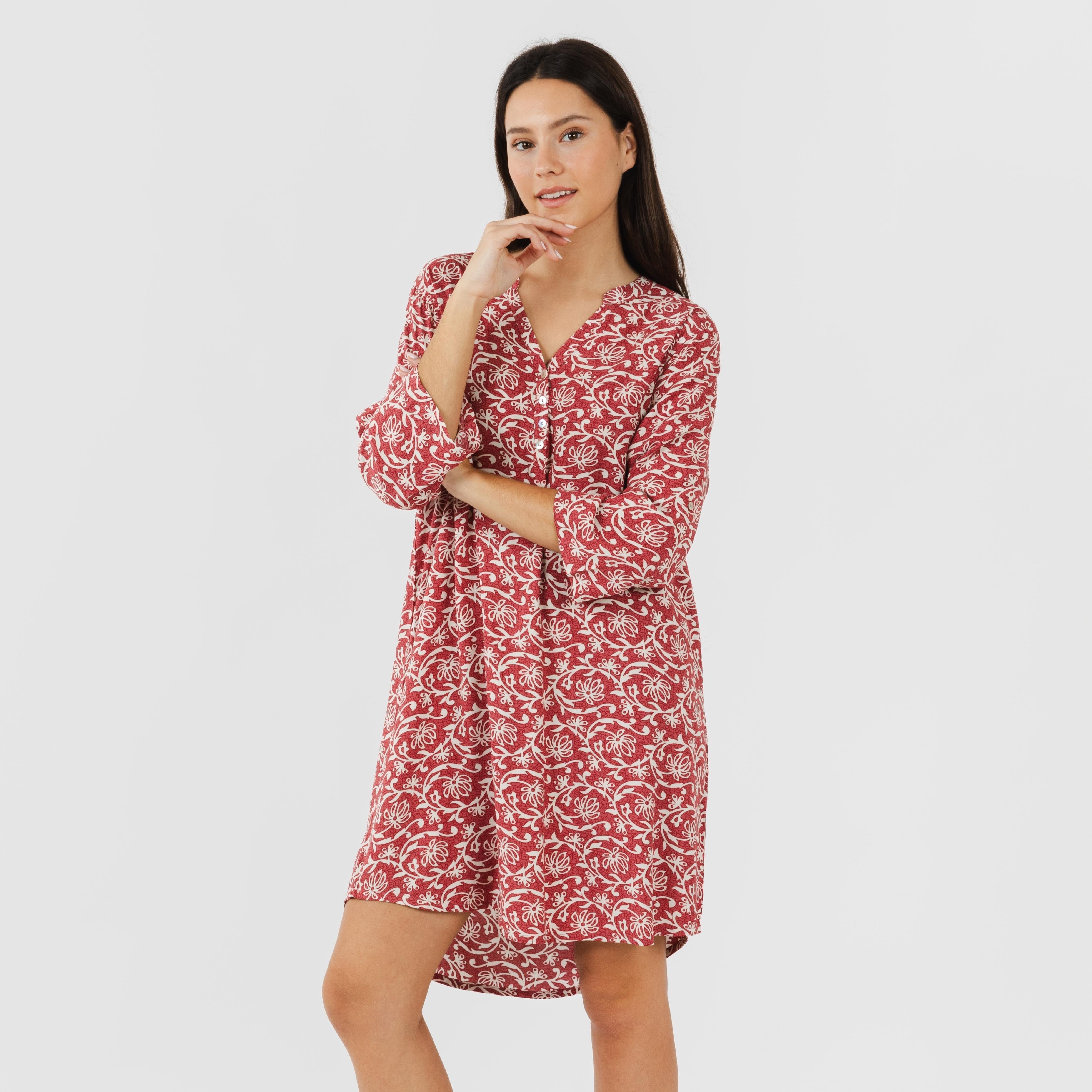 Camisola de viscose Queen marsala