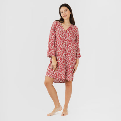 Camisola viscosa Reina marsala