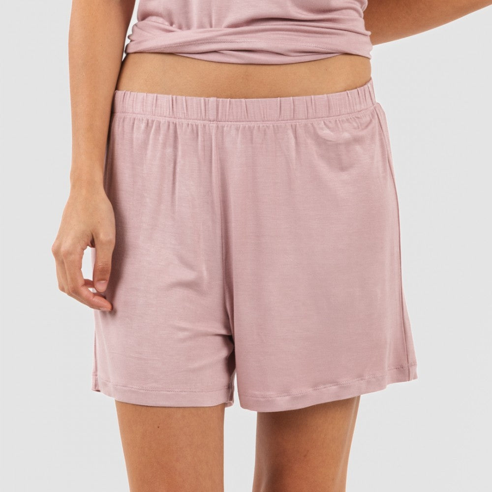 Pijama feminino CRT M/FLUID, em viscose lisa.