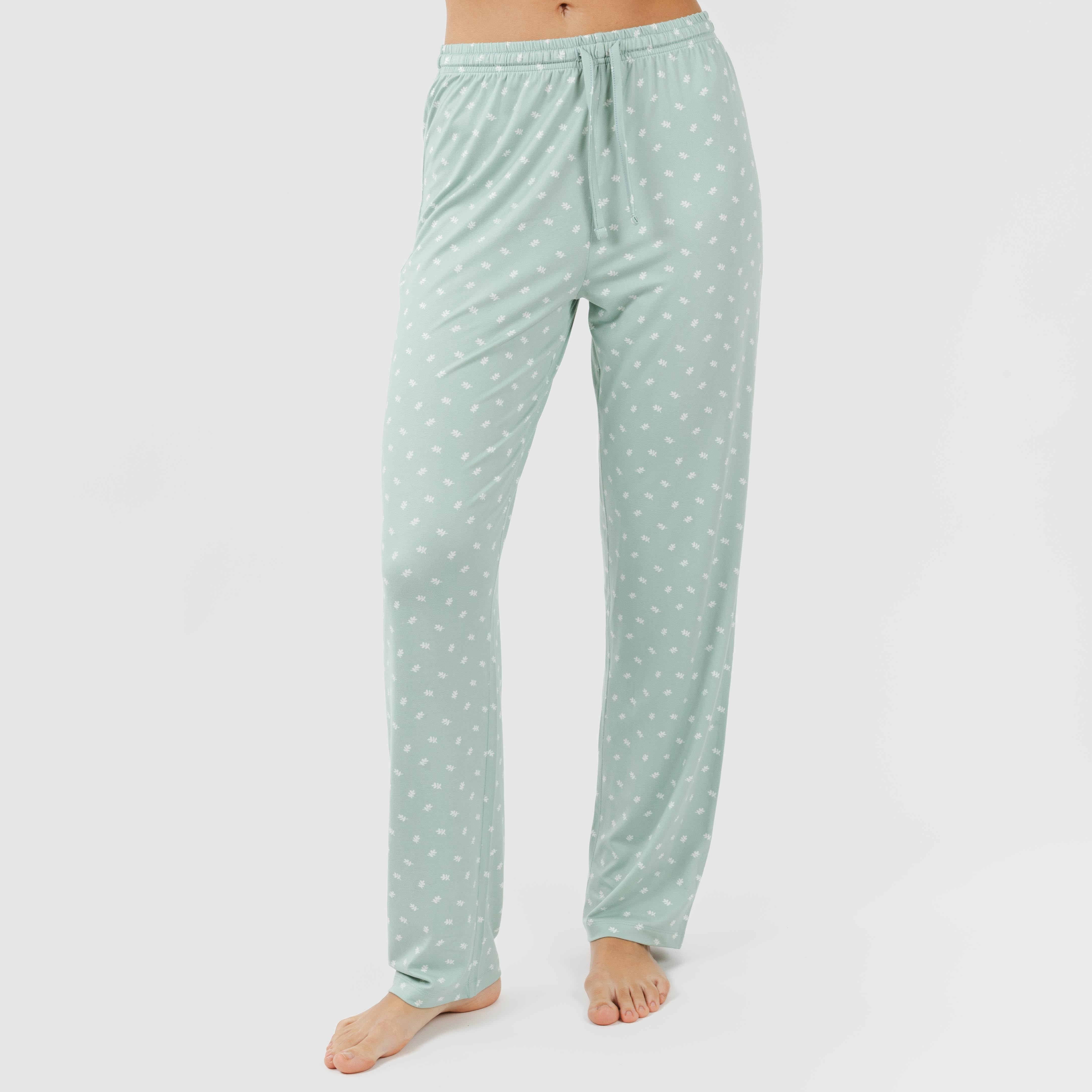 Pijama longo feminino Natalie Tiffany verde claro