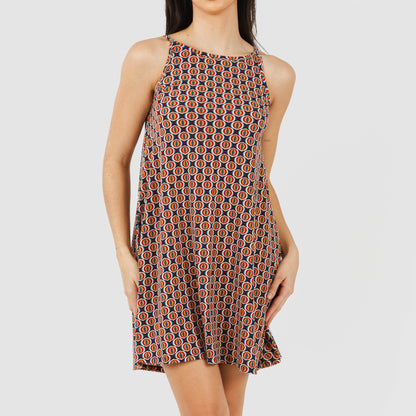 Vestido curto tomara que caia de crepe olmeca