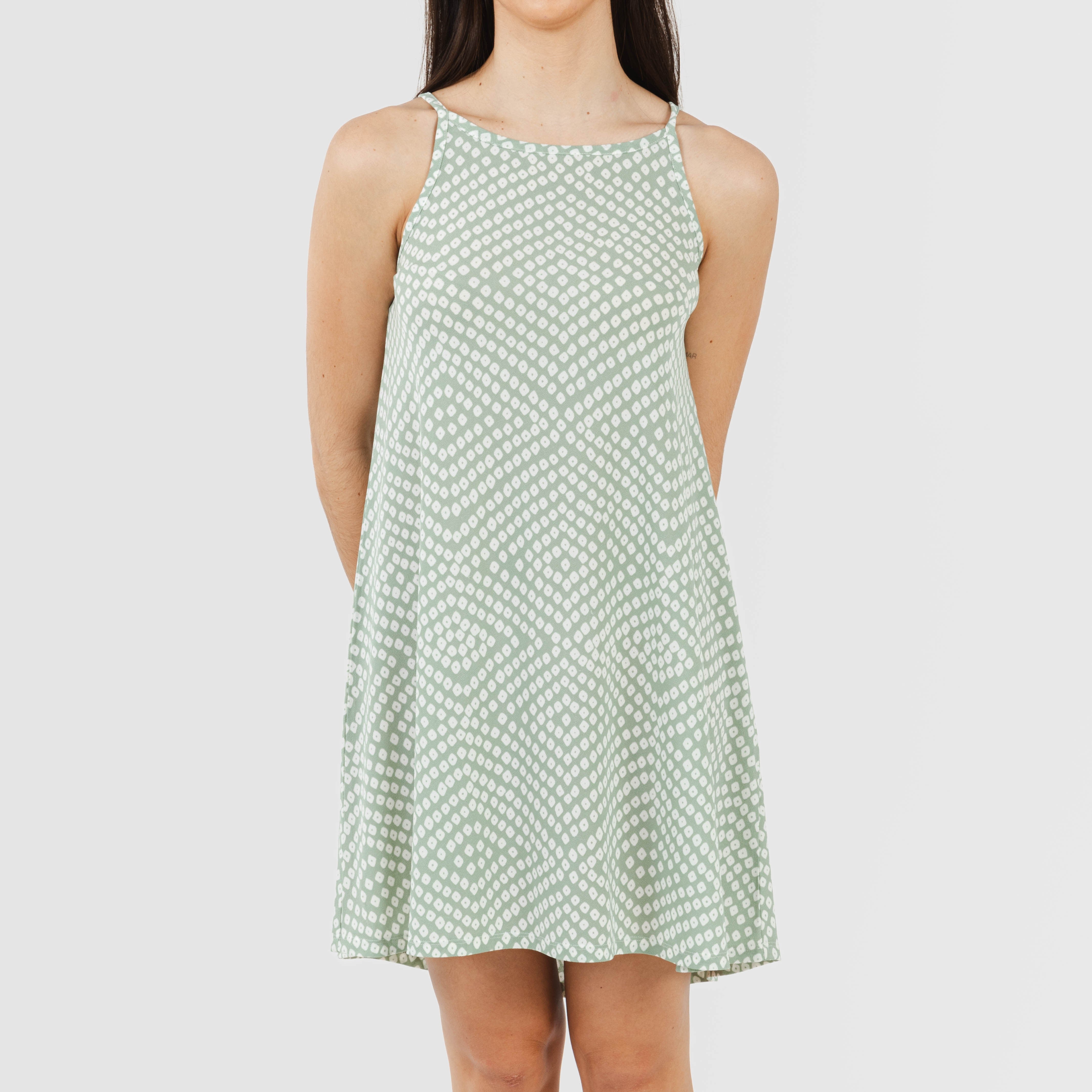 Vestido curto tomara que caia verde Columbus Tiffany em crepe