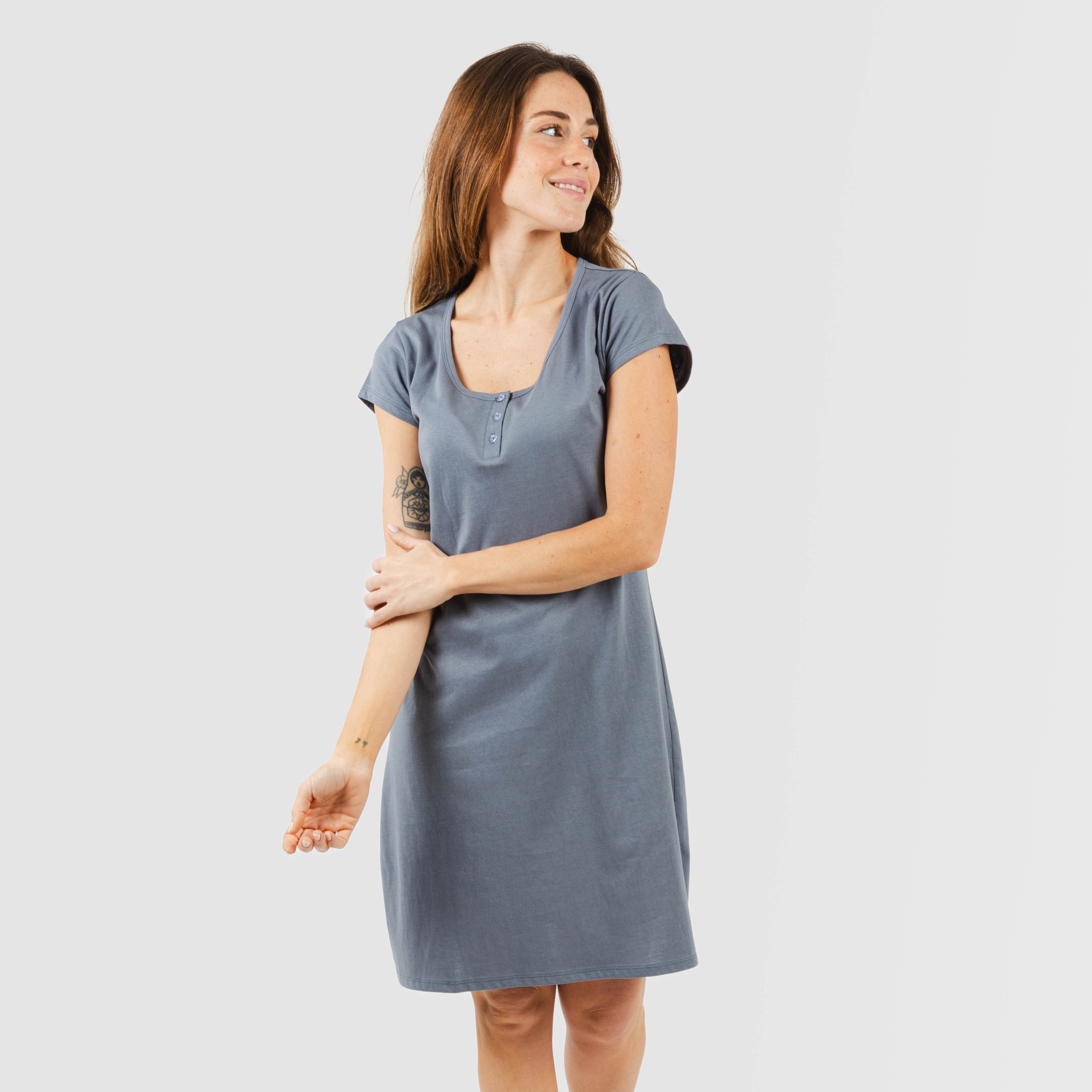 Blusa lisa de algodão