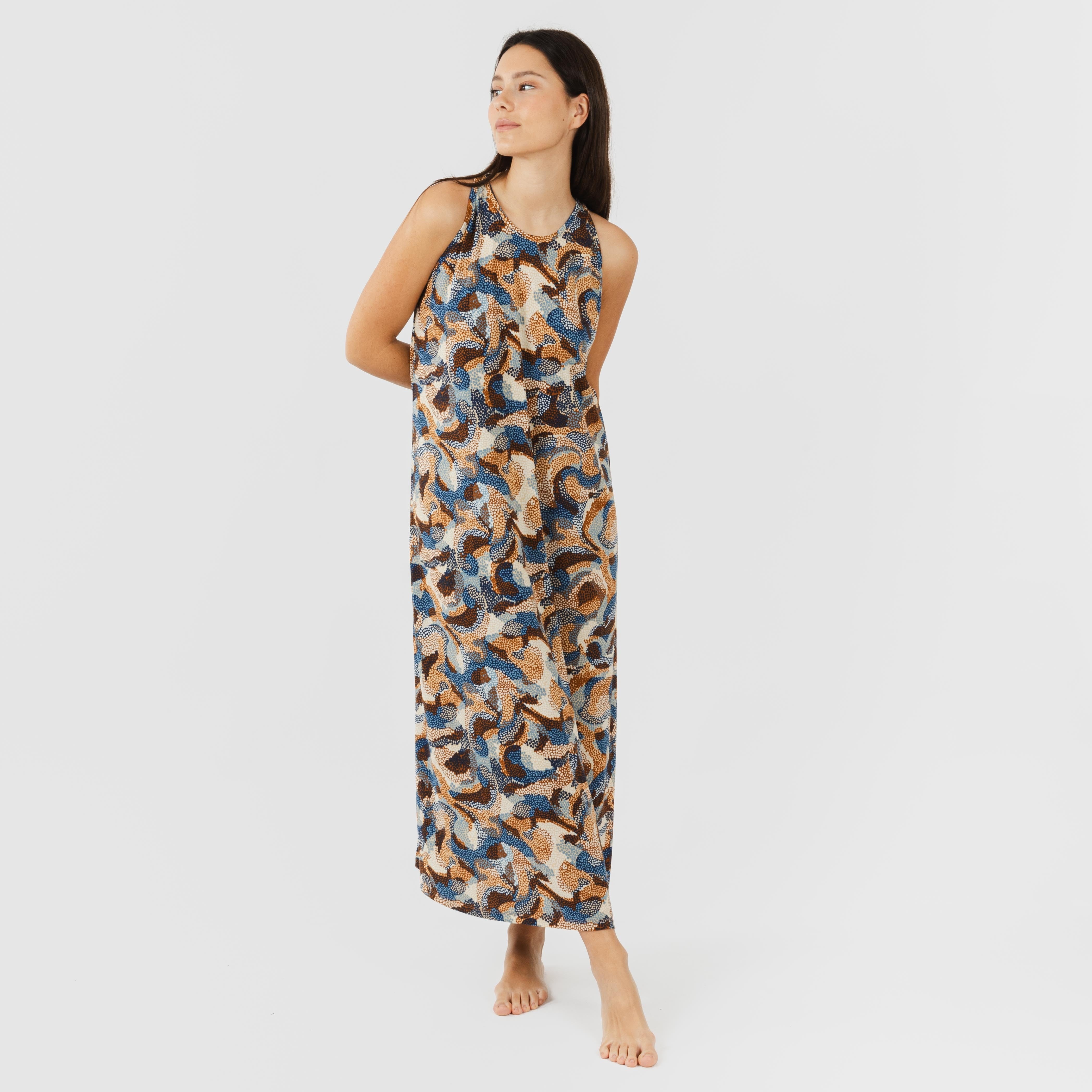 Vestido longo tomara que caia Venus em crepe