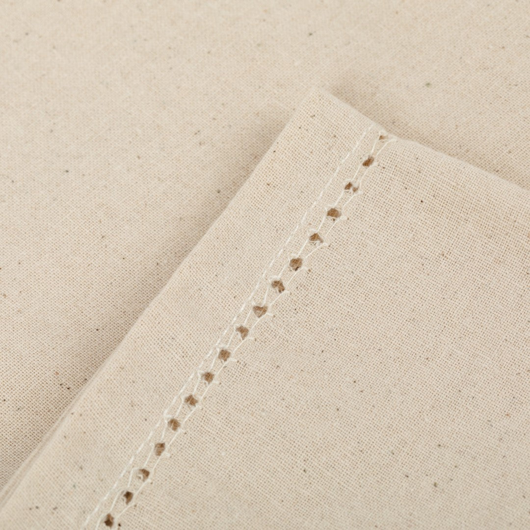 Toalha de mesa lisa de algodão resistente a manchas