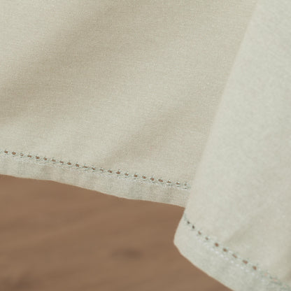 Toalha de mesa lisa de algodão resistente a manchas