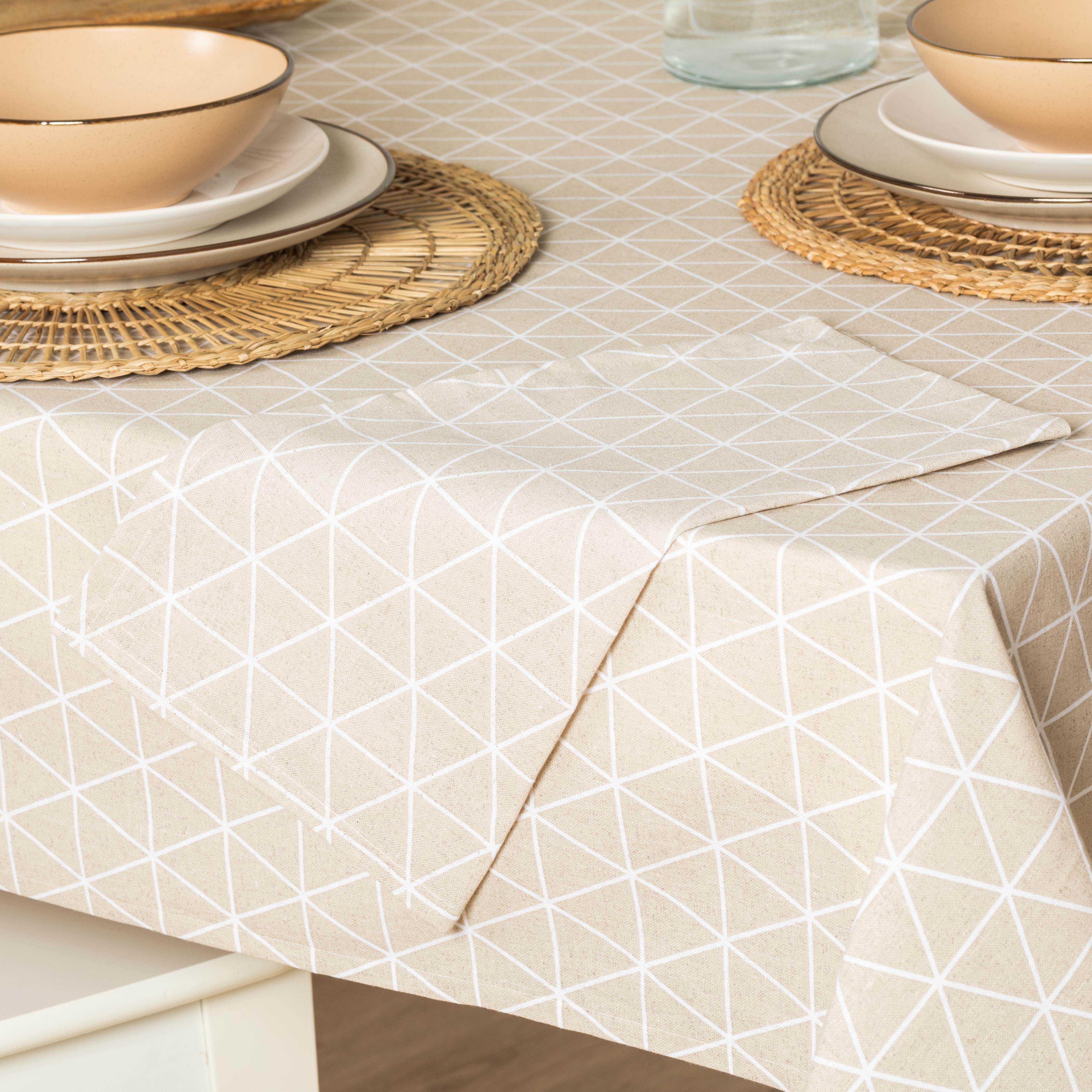 Mantel antimanchas Culia bege