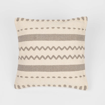 Almofada quadrada Leito em algodão 45x45 - capa + enchimento