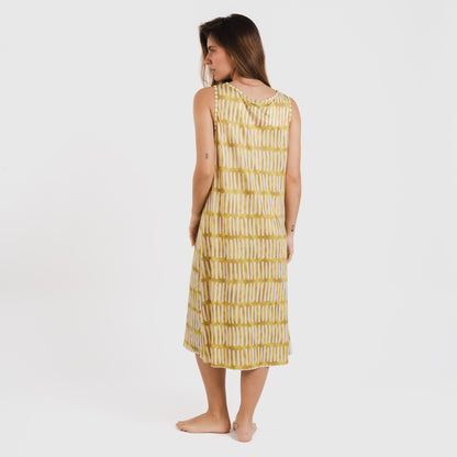 Vestido midi tirantes soft Lemonade verde lima