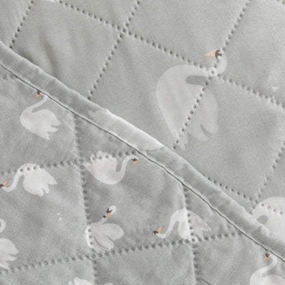 Colcha bouti cinza cisne