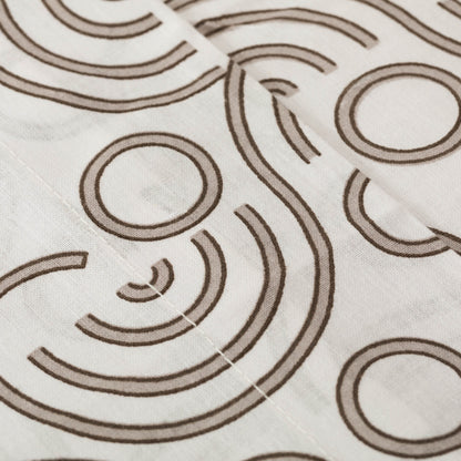 Conjunto de lençóis de algodão cinza Rubeus