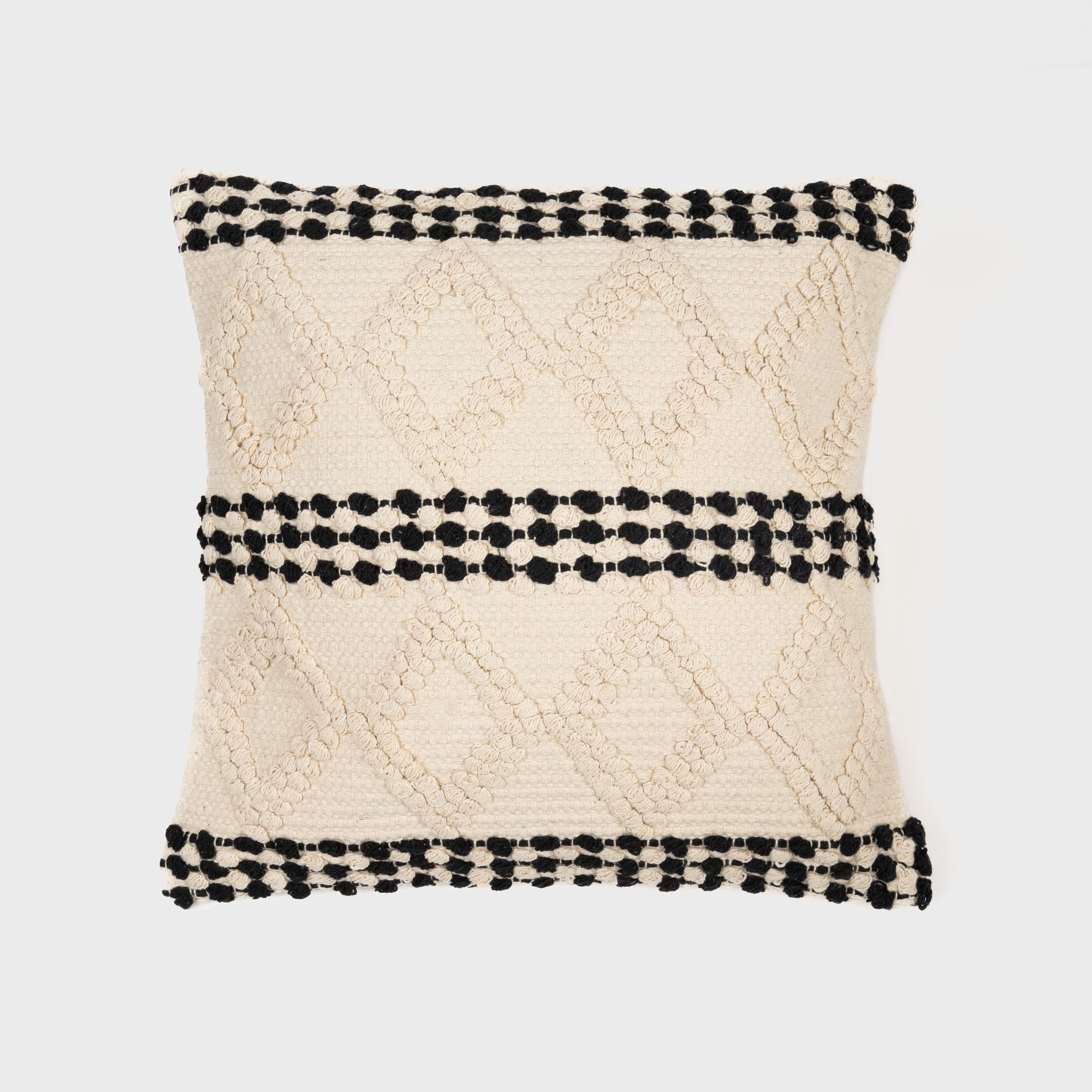 Almofada quadrada Basette em algodão 45x45 - capa + enchimento