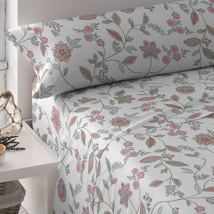 Conjunto de lençóis Rosaura em percal de algodão