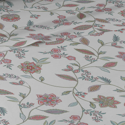 Conjunto de lençóis Rosaura em percal de algodão