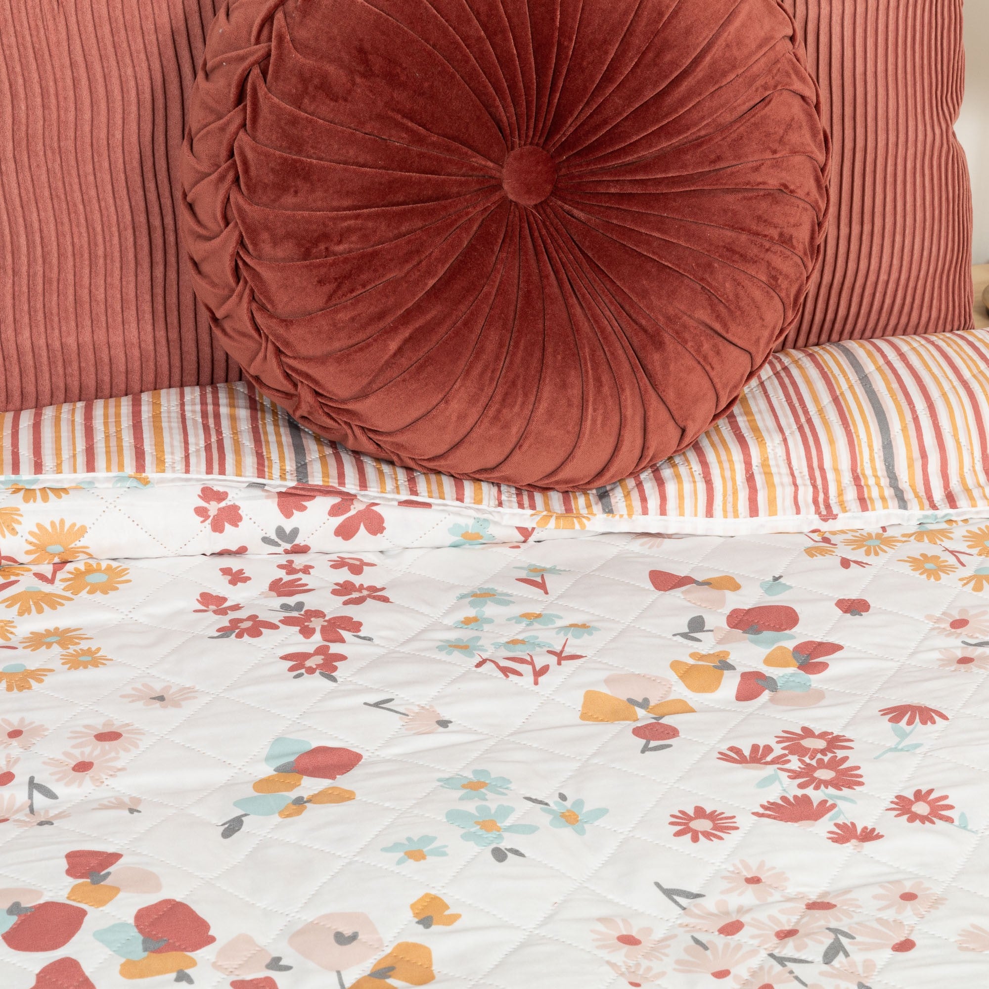 Colcha de retalhos em aquarela