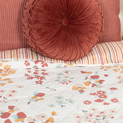 Colcha de retalhos em aquarela