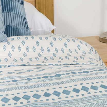 Colcha Zorione índigo bouti