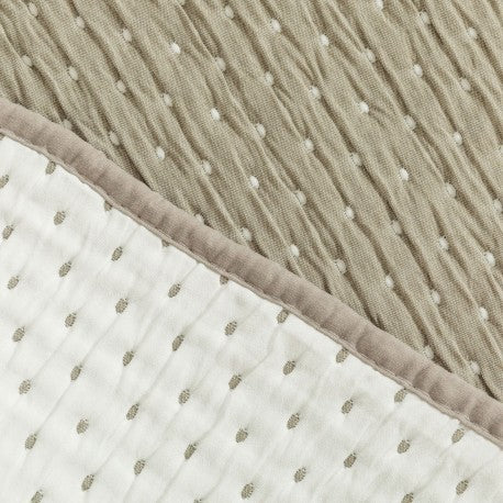 Tecido de malha jacquard para colcha dupla