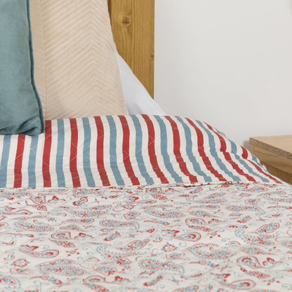 Colcha Campiña índigo bouti