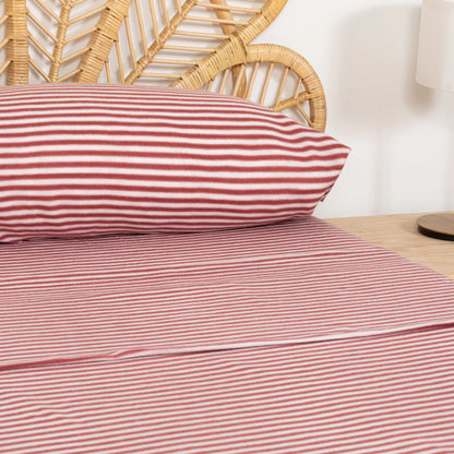 Jogo de lençóis térmicos Raya Leto bordeaux