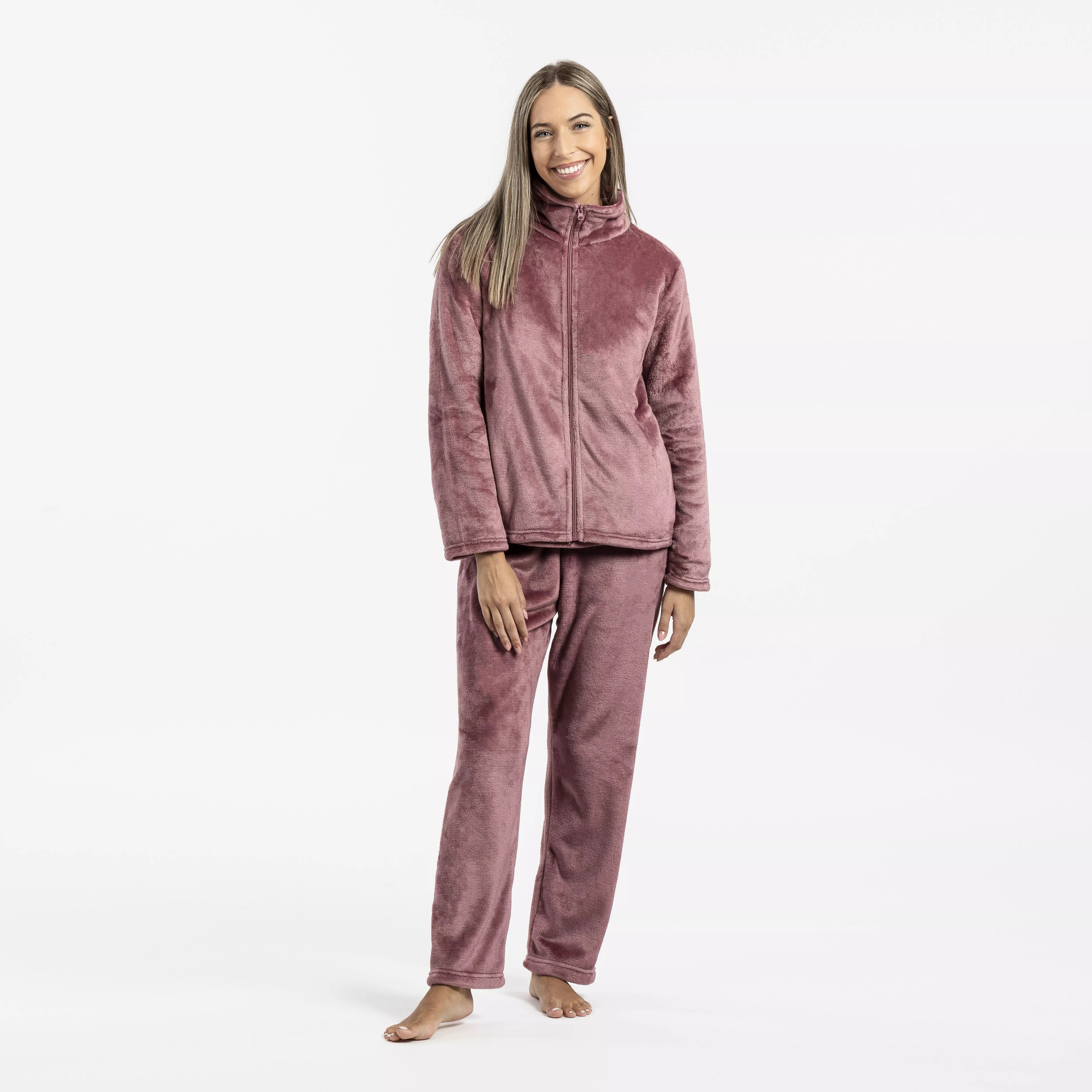 moletom de veludo rosa-malva