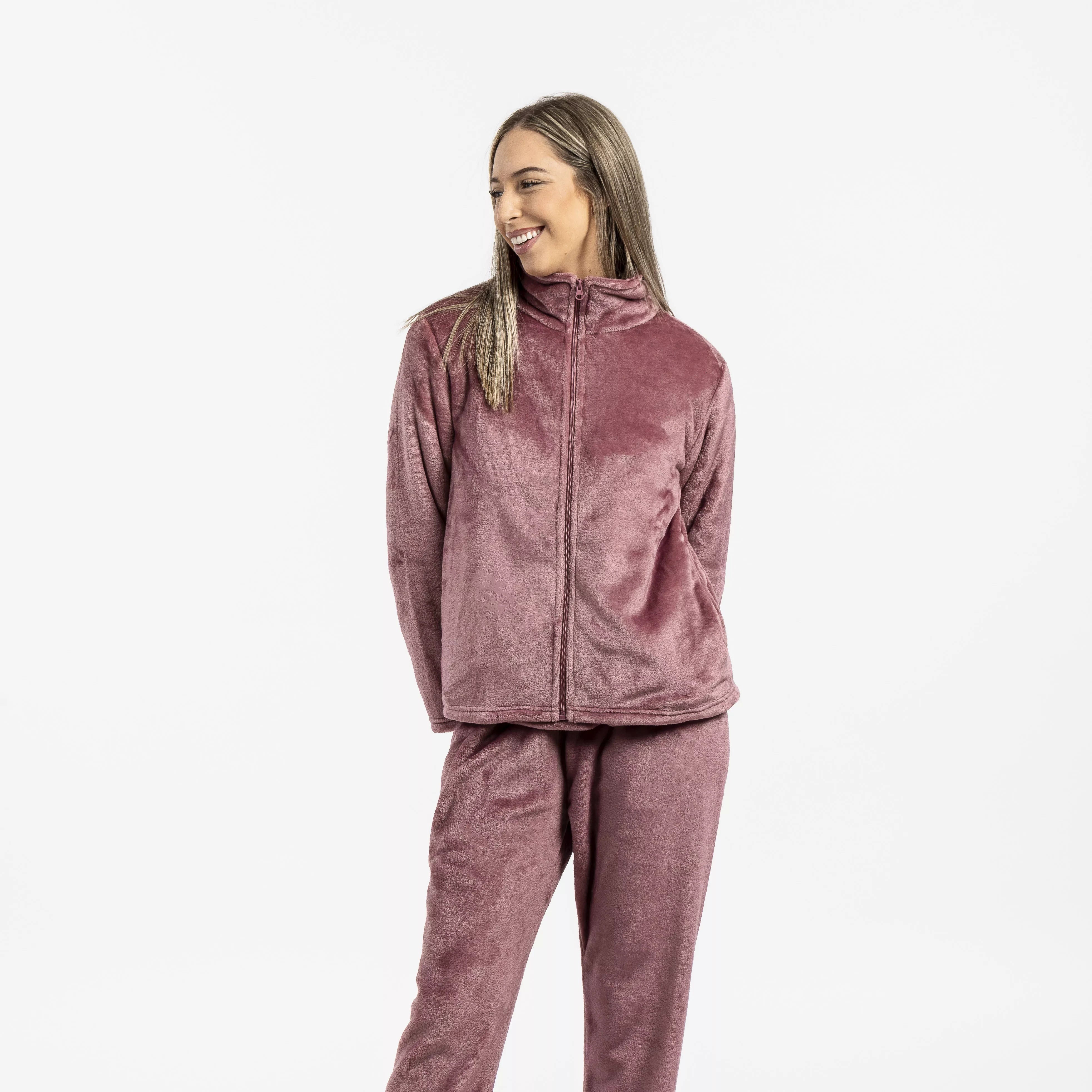 moletom de veludo rosa-malva