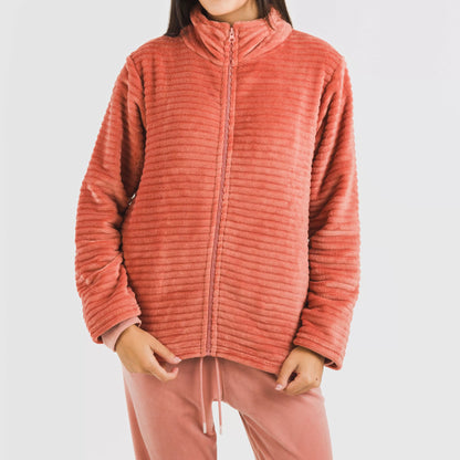 Sudadera terciopelo Raya lisa