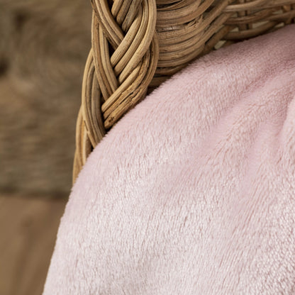 Manta VELUDO SHERPA ROSA FOGO