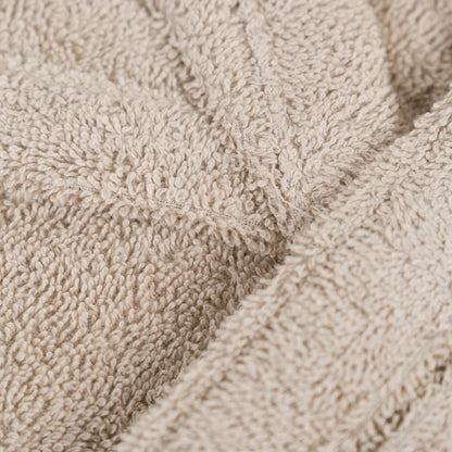 Roupão infantil liso na cor taupe, 450g