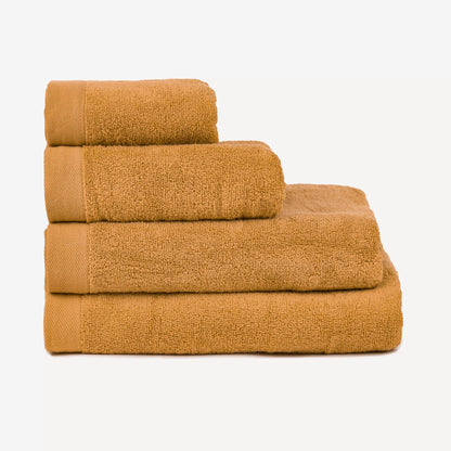 Toalha de banho 400g dupla face em tecido atoalhado ocre