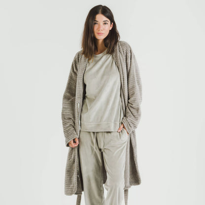 Robe de veludo, listras lisas