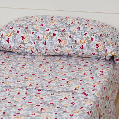 Jogo de lençóis flanela Viena azul indigo