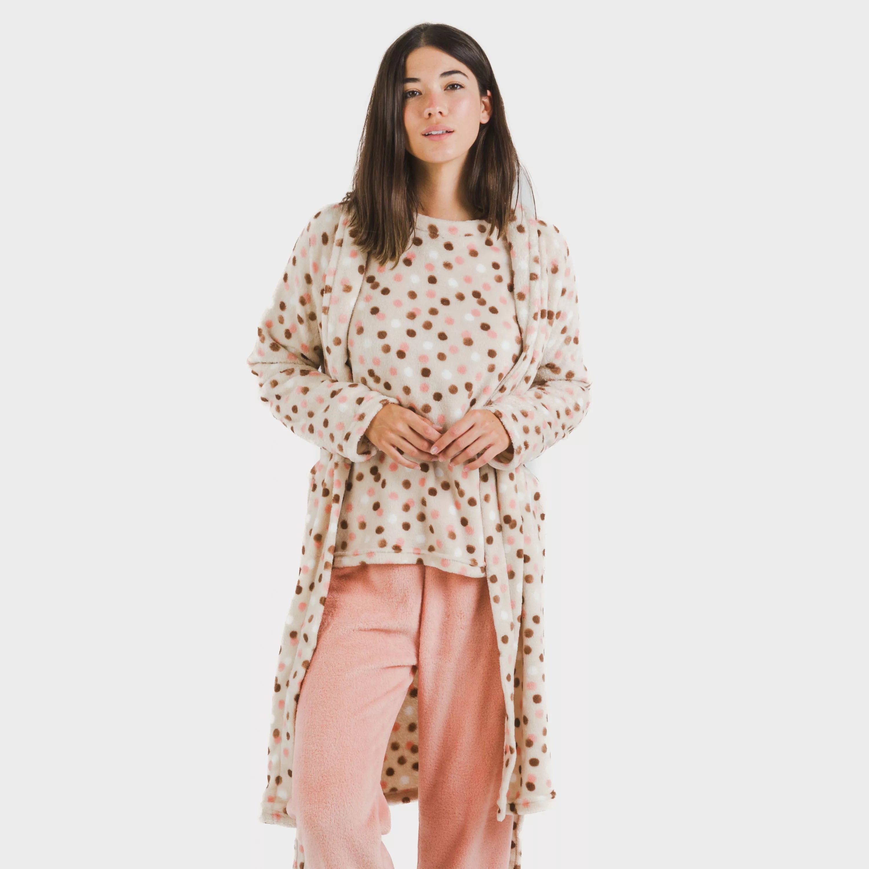 Janice robe coral pêssego