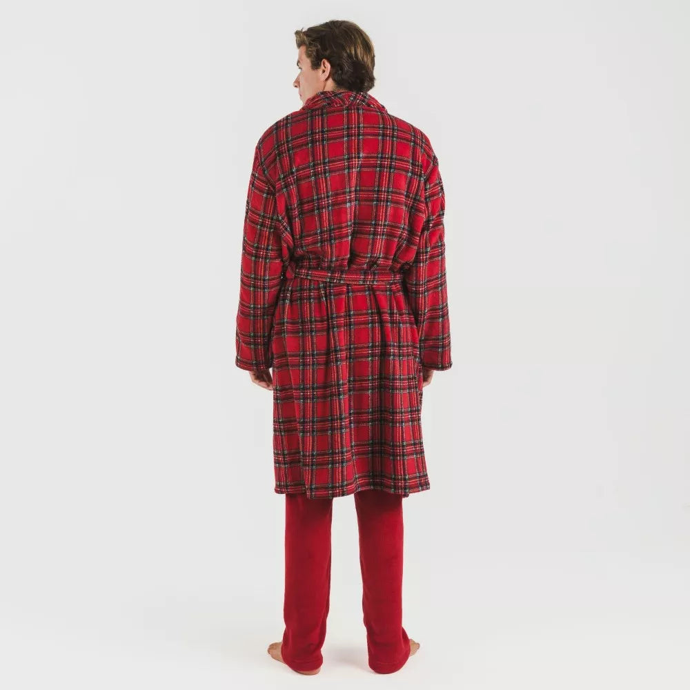 Roupão coral masculino, vermelho Nicolas