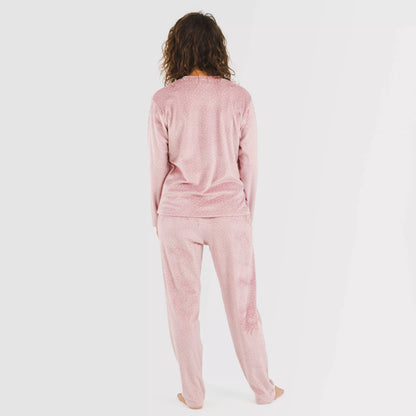 Pijama de veludo rosa malva Lolenda