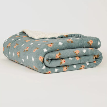 Manta sherpa Tatini verde Tiffany