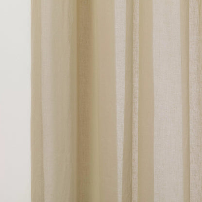 cortina de algodão transparente cor oliva