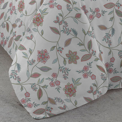 Capa de edredão de algodão percal Rosaura