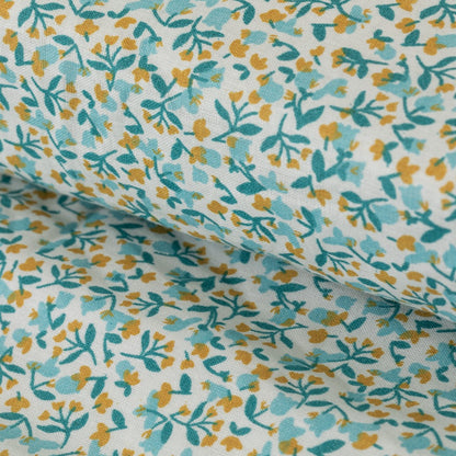 Capa de edredom Uriva Tiffany em algodão percal verde